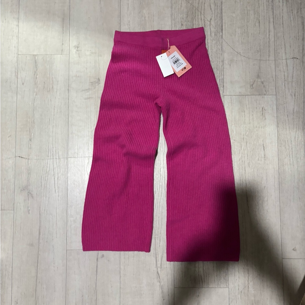 Cult Gaia “Kids Piper” Bright Pink Pants